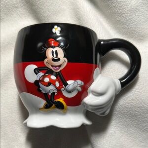 Disney Minnie Mouse Black, Red, and White Mug